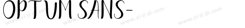 Optum sans字体转换